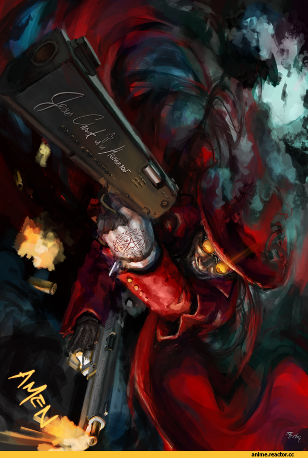 Hellsing, Alucard, art, Anime Art, аниме