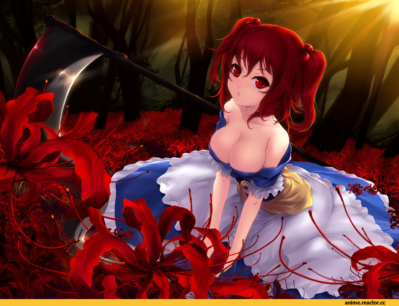 Эротика, art, Alice, песочница, Touhou Project, Onozuka Komachi, Anime