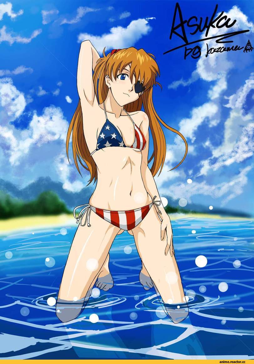 art, Anime Art, asuka, евангелион, песочница, Anime