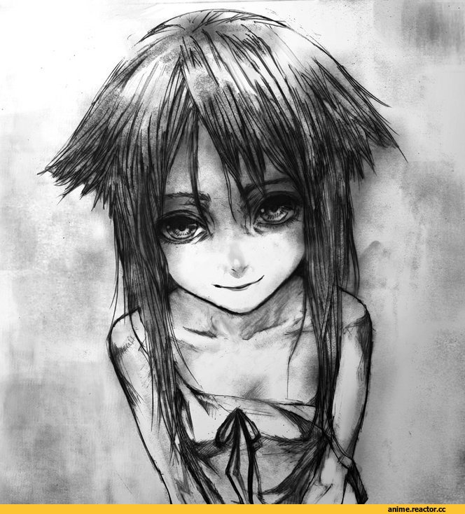 art, монохром, Saya, скетч, песочница, монохром (anime), Anime