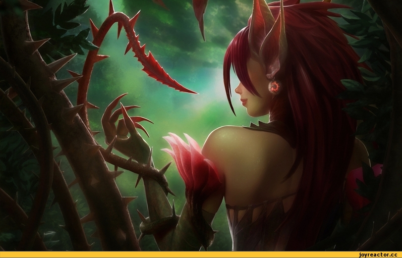 League of Legends, LoL face, art, Zyra, личное, Anime