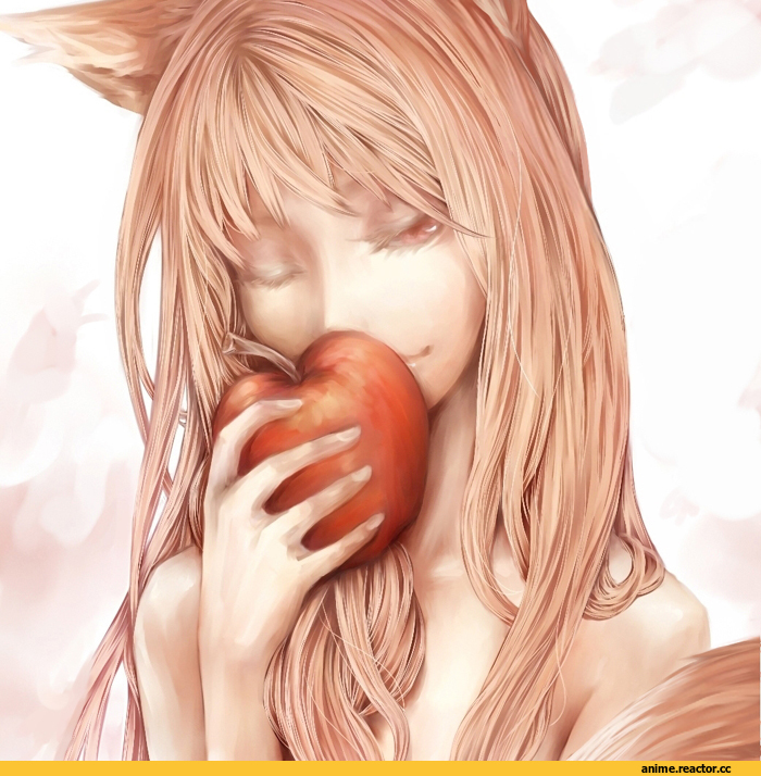 art, волчица и пряности, Хоро, песочница, Inumimi, Animal Ears, Anime