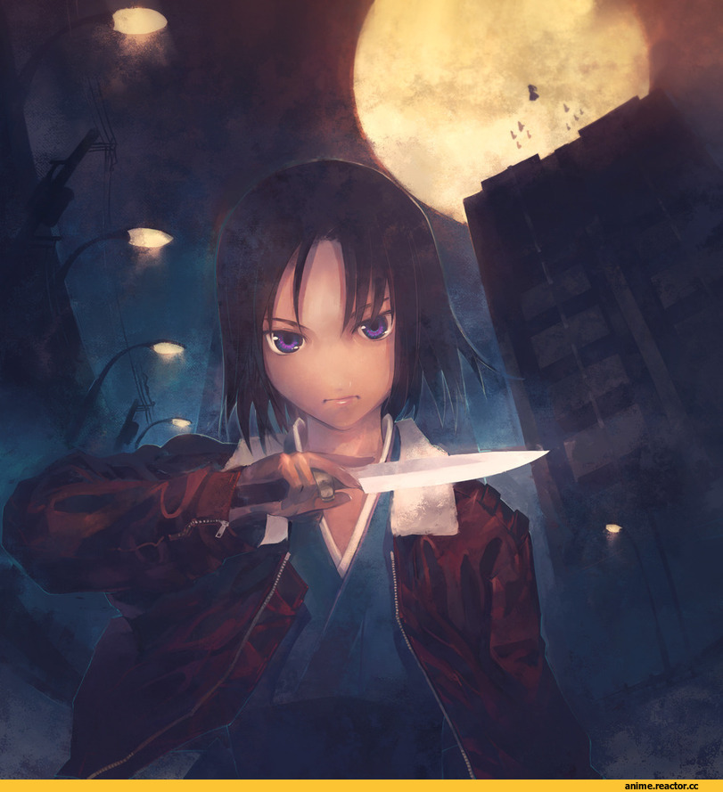 песочница, art, Kara no Kyoukai, Сики Рёги, Опасные Няшки, Anime Няши, Anime