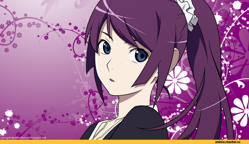 art, Senjougahara Hitagi, песочница, Anime