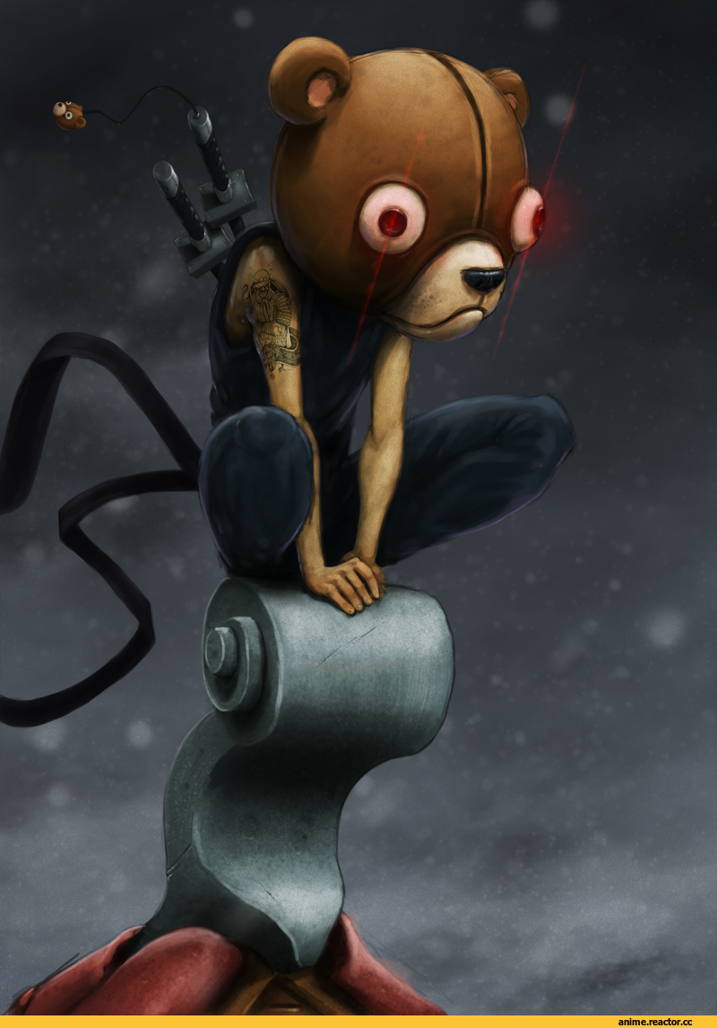 art, афросамурай, afro samurai, песочница, Jinno, Kuma, Anime