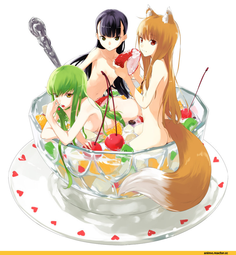 Spice and Wolf, art, Code Geass, Un-Go, Inumimi, Animal Ears, CC, Horo, Anime