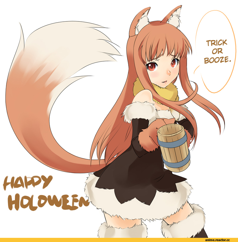 волчица и пряности, Хоро, art, Inumimi, Animal Ears, Anime