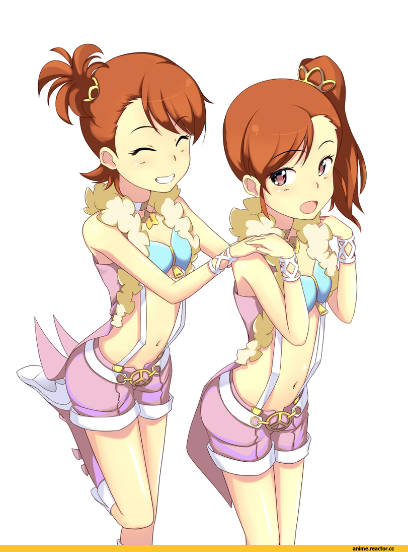 art, няшки, рыжие, Idolmaster, Anime