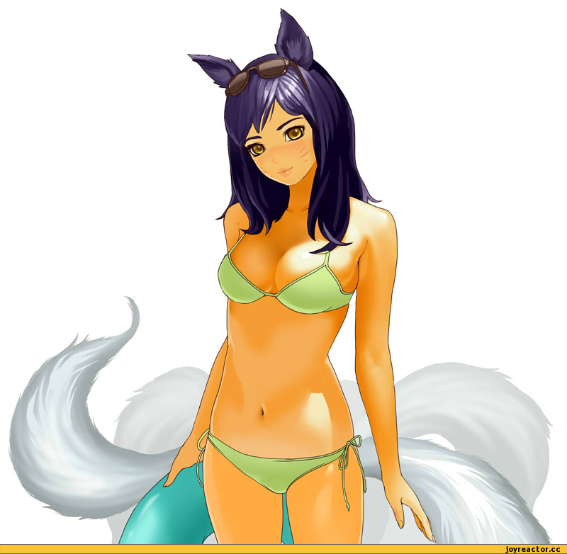 art, League of Legends, Ahri, песочница, Anime