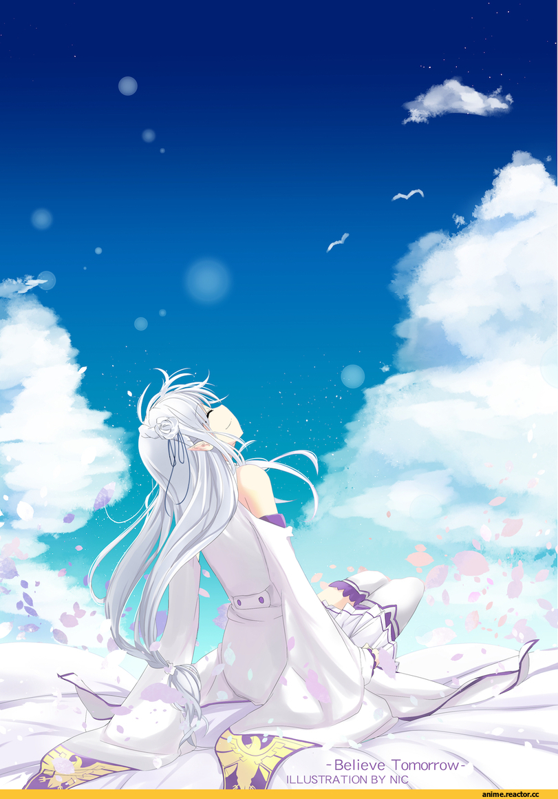 Re Zero Kara Hajimeru Isekai Seikatsu, Emilia (re zero), cosmicsnic, Anime