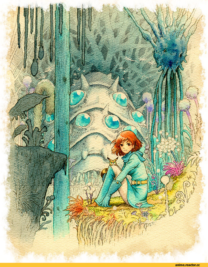 art, песочница, наусика из долины ветров, автор Kayu / かゆ, Навсикая, Anime