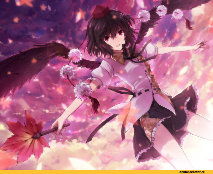 art, Deimos, kiyu, продолжение в комментариях Shameimaru Aya, Touhou Project, Anime