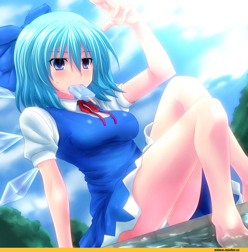 art, под катом еще, Cirno, песочница, Touhou Project, Anime