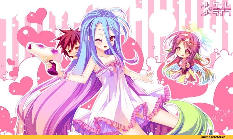 No Game No Life, Jibril, Sora (NGNL), Shiro (NGNL), Anime