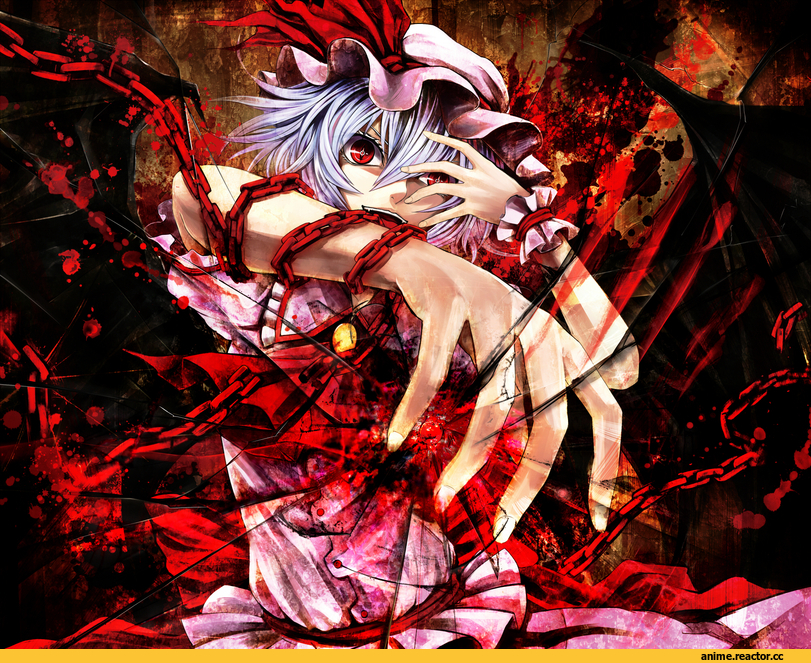 Anime Art, art, Touhou Project, Опасные Няшки, Remilia Scarlet, Anime Няши, Anime