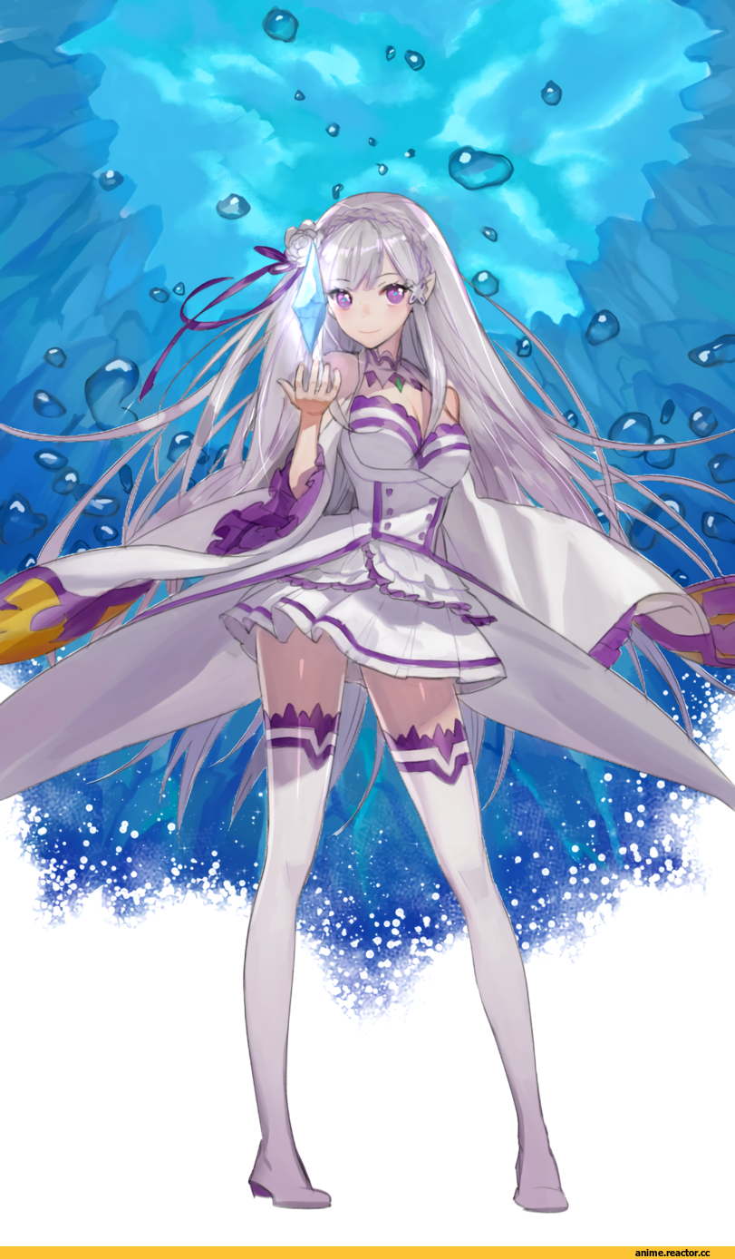 Re Zero Kara Hajimeru Isekai Seikatsu, Emilia (re zero), blush scarlet, Anime