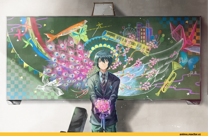 песочница, art, Anime
