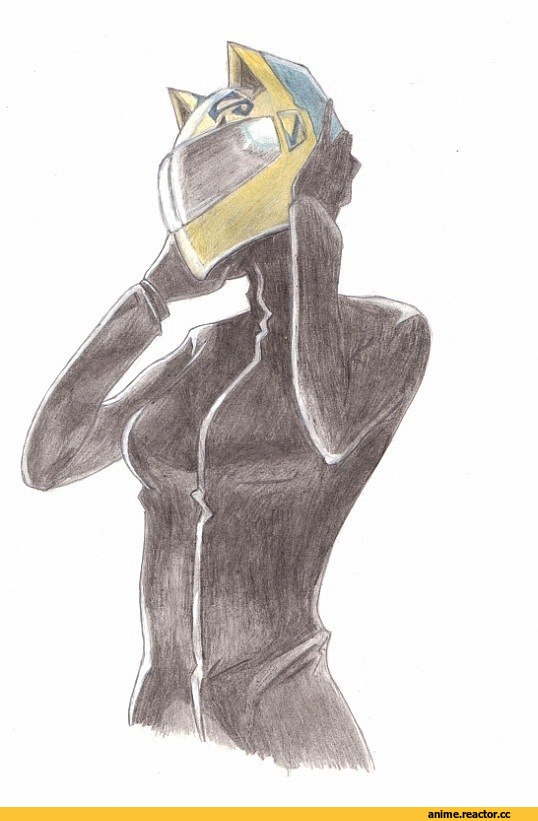 art, рисунок, девушка, песочница, далахан, Селти, Celty Sturluson, Durarara!!, Anime
