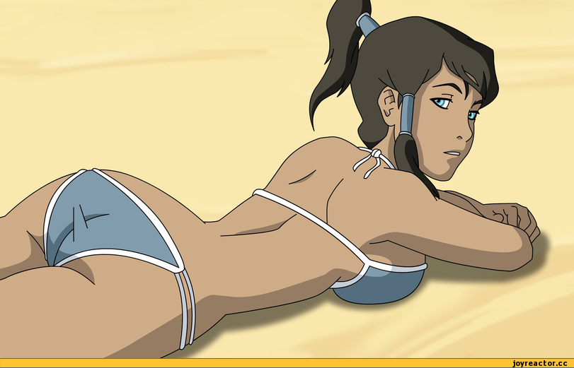 art, Легенда о Корре, няша, корра на пляже, песочница, Аватар, фэндомы, Anime