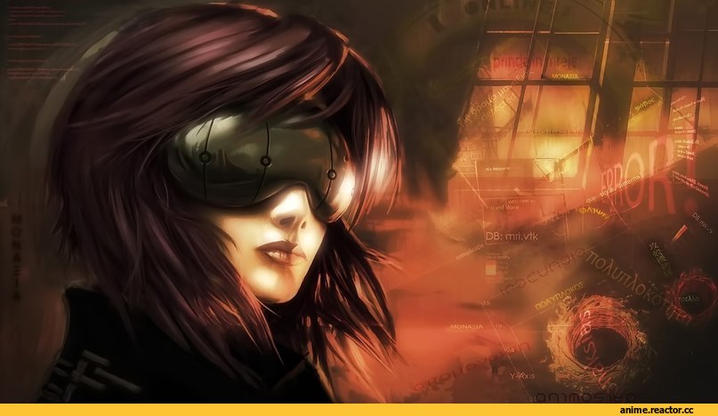 art, песочница, Kusanagi Motoko, Ghost in the Shell, Anime