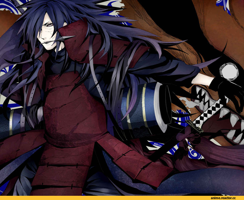 art, Uchiha Madara, tobi, кьюби, песочница, Anime