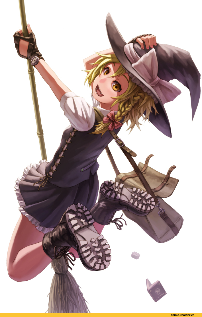art, Deimos, Touhou Project, Marisa Kirisame, продолжение в комментариях, Anime
