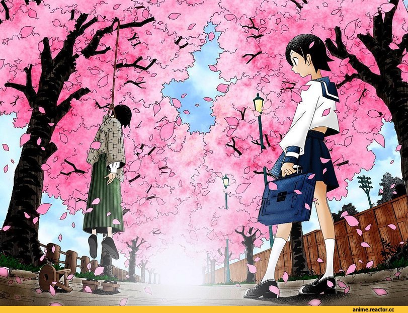 art, Sayonara zetsubou sensei, песочница, Anime