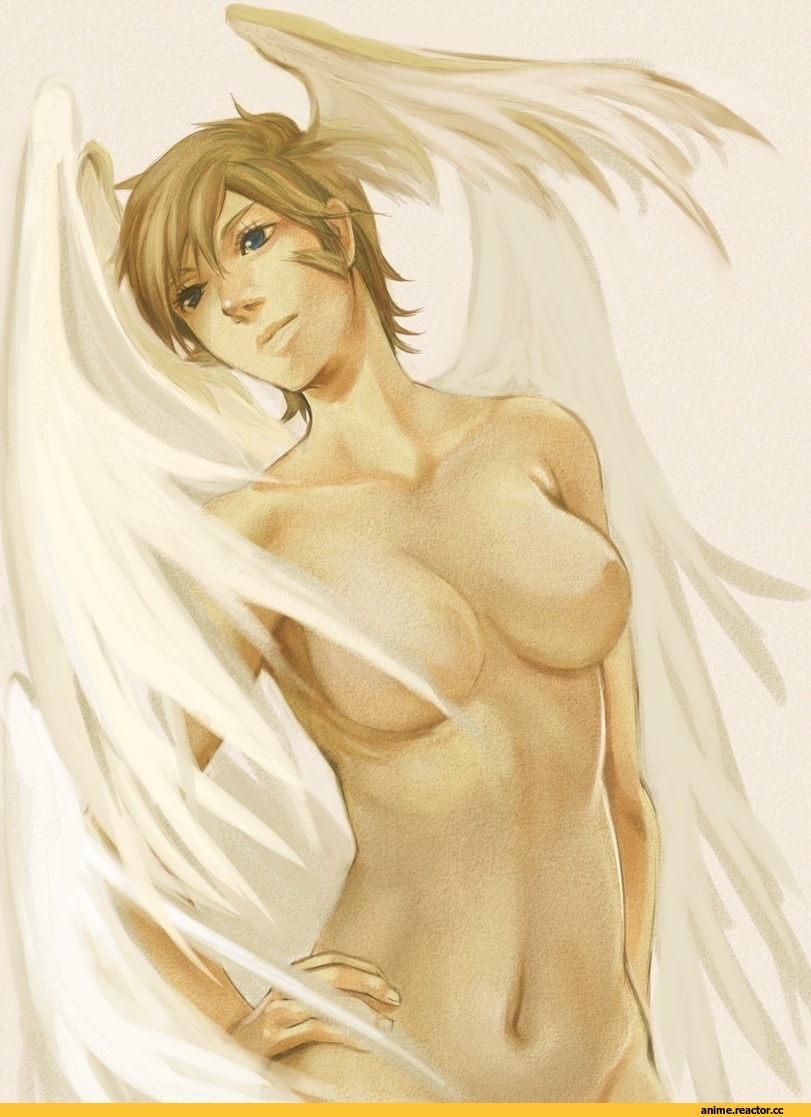art, ангел, Эротика, Anime