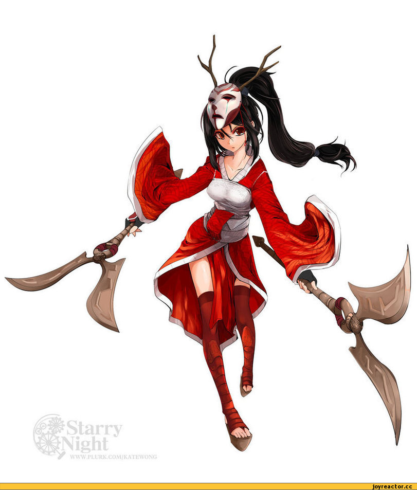 League of Legends, pro noob, art, Игры, Akali, Anime