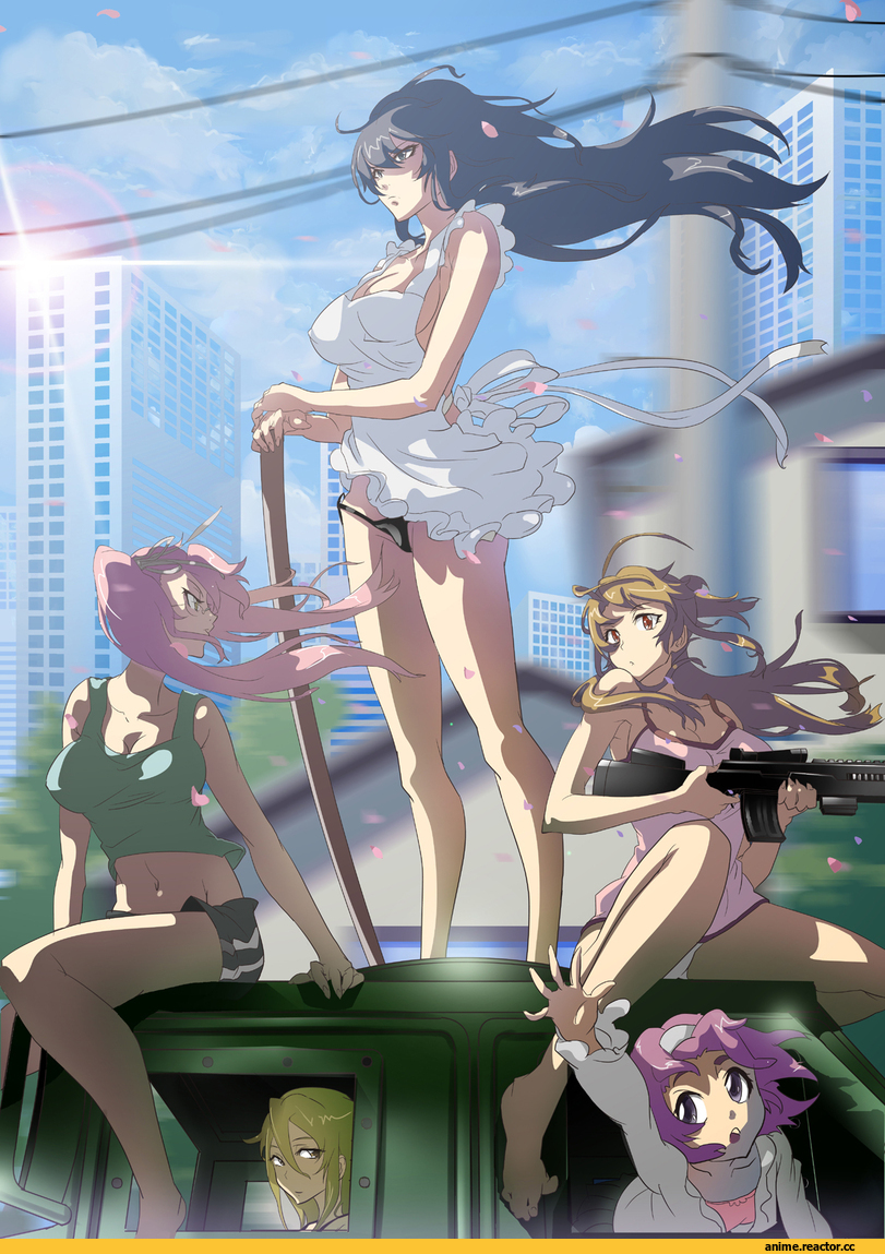 Highschool of the Dead, art, панцу, Anime