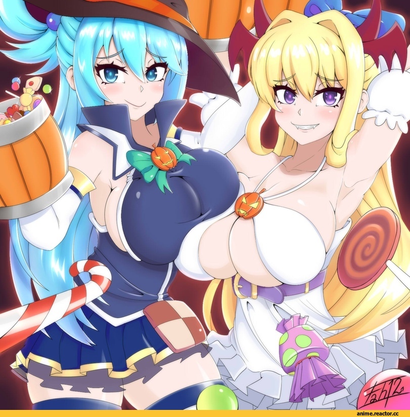 Shinchou Yuusha Kono Yuusha ga Ore Tueee Kuse ni Shinchou Sugiru, KonoSuba, Aqua (KonoSuba), crossover, Anime