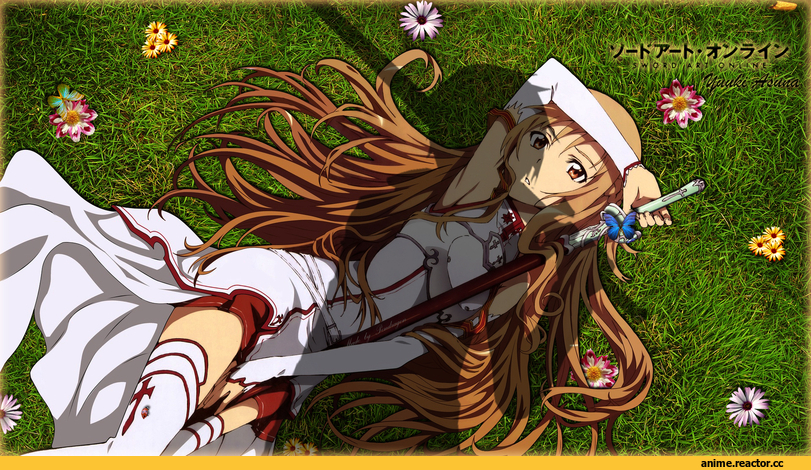 art, Asuna Yuuki, Sword Art Online, Anime