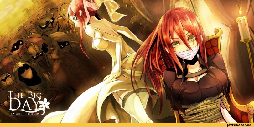 Katarina, art, Игры, League of Legends, Beancurd, Anime