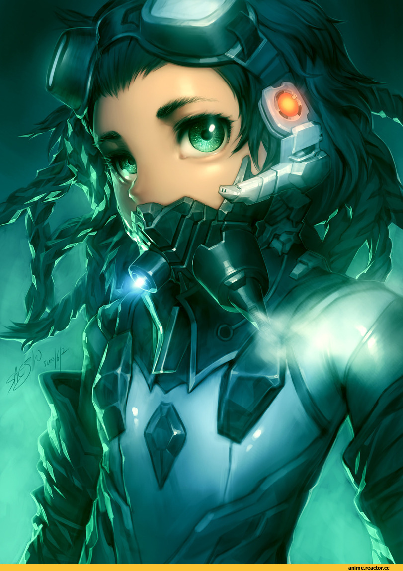art, киберпанк, удалённое, Anime