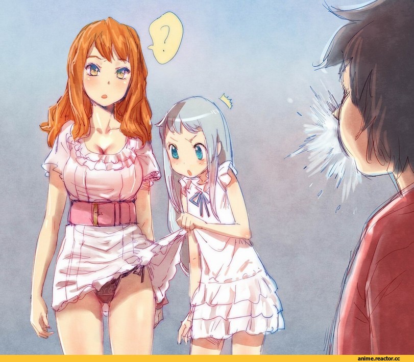 Ano Hi Mita Hana no Namae o Bokutachi wa Mada Shiranai, Yadomi Jinta, Honma Meiko, Anjou Naruko, art, bow, Anime