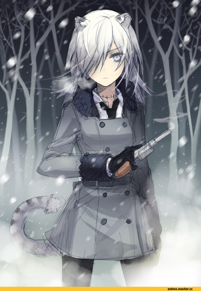 H2SO4, art, котодевочка, nekomimi, Anime