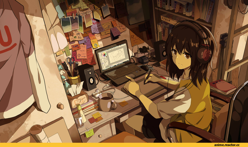 art, neko, Animal Ears, Anime
