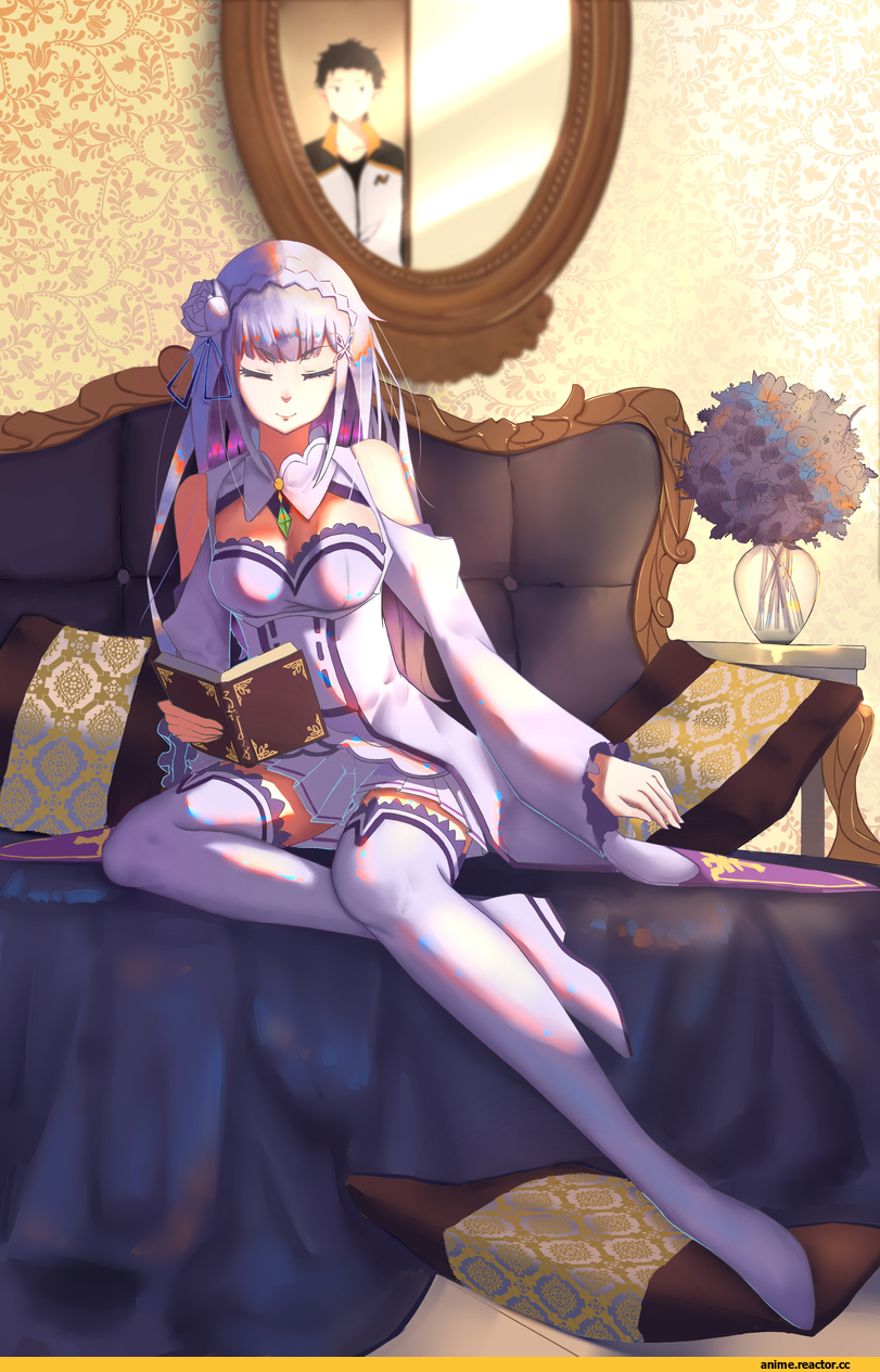 Re Zero Kara Hajimeru Isekai Seikatsu, Emilia (re zero), Natsuki Subaru, Anime