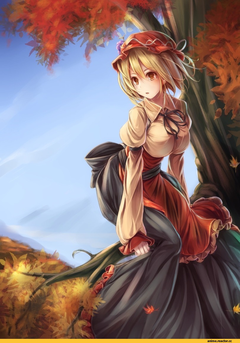 art, Aki Minoriko, fal maro (artict), Touhou Project, Anime