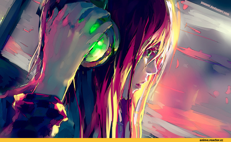 Fisheye Placebo, art, Yuumei, Anime