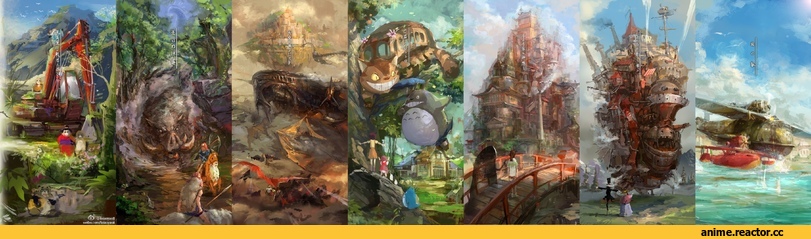 art, хаяо миядзаки, Кликабельно, Anime