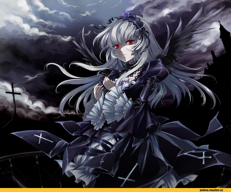 art, Rozen Maiden, Suigintou, Кликабельно, Anime