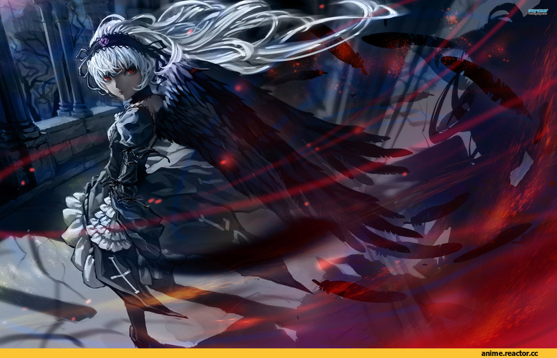 art, Rozen Maiden, Suigintou, Кликабельно, Anime
