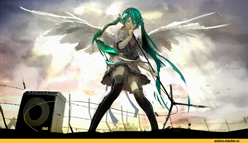 art, Hatsune Miku, Vocaloid, loundraw(artict), Anime