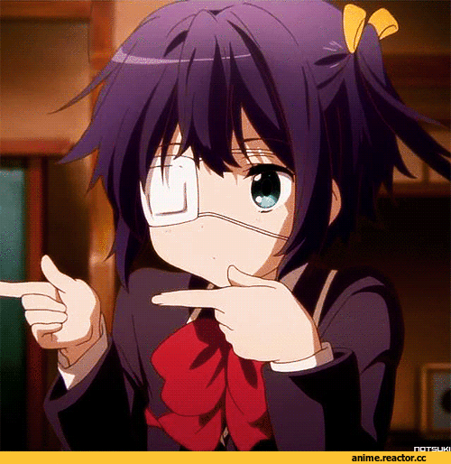 Chuunibyou demo koi ga Shitai!, гифки, песочница, art, Anime Гифки, Anime