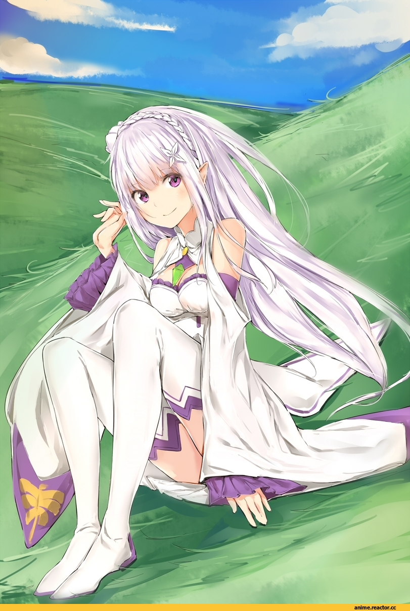 Re Zero Kara Hajimeru Isekai Seikatsu, Emilia (re zero), Silver (Chenwen), Anime Art, Anime