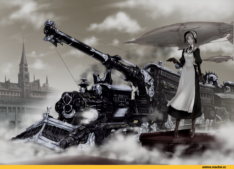 art, Steampunk, Anime