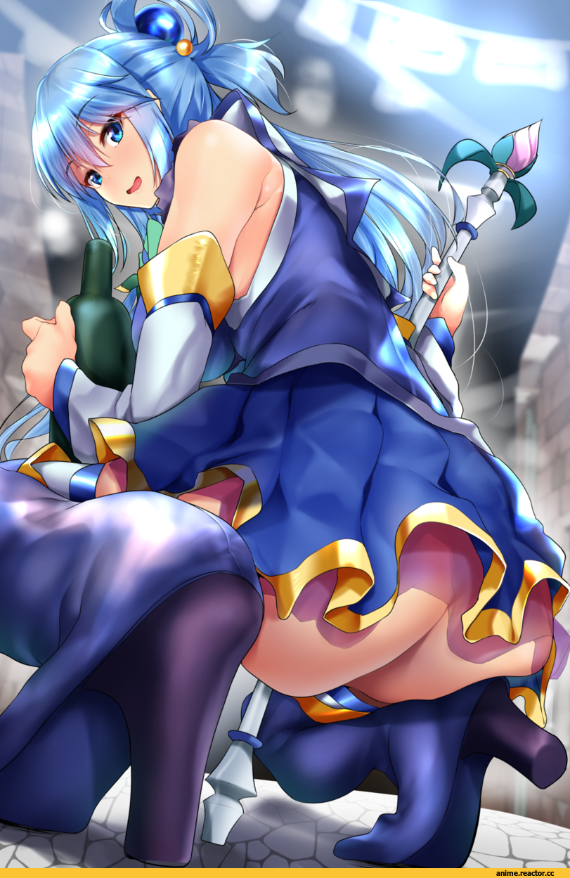 Kono Subarashii Sekai ni Shukufuku wo!, Aqua (KonoSuba), nonohachi, oshiri, Anime Ero, Anime