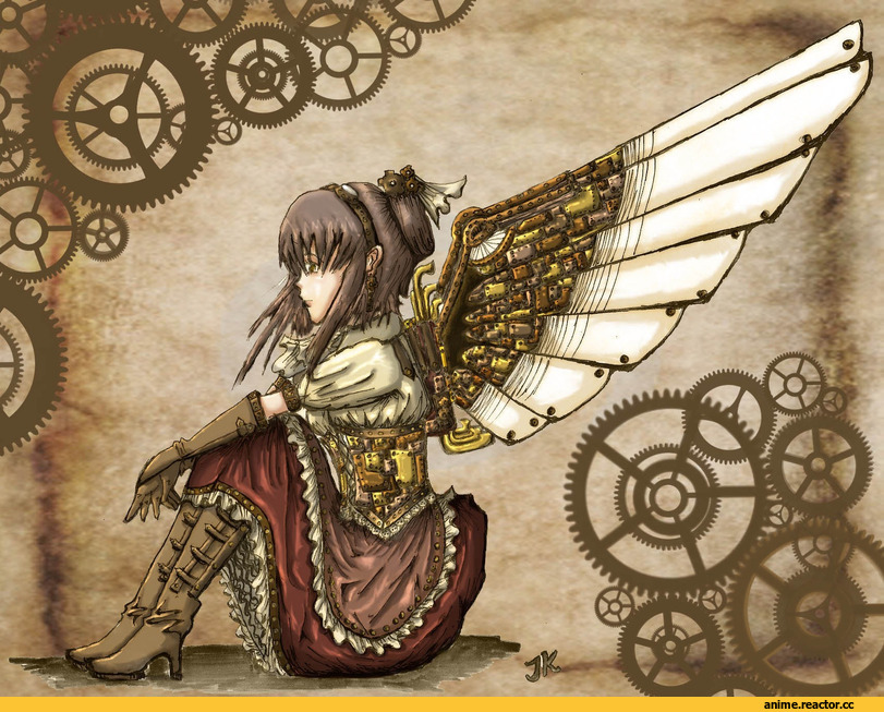 art, Steampunk, Anime