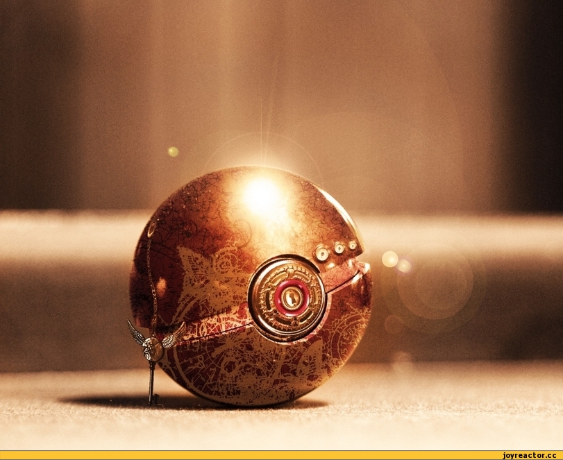 art, Steampunk, покемоны, покербол, Anime